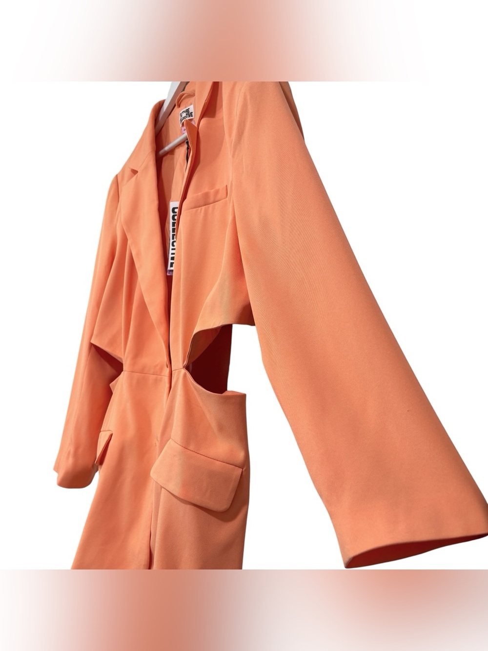 Future Collective x Alani Noelle NWT Orange Cream cutout Blazer Size XXL - Picture 6 of 14